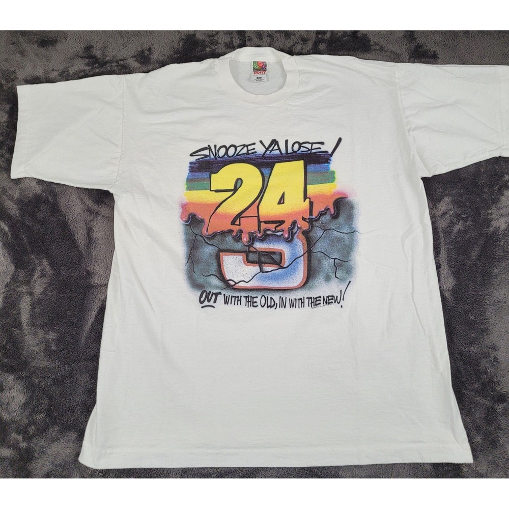 Vintage 90s Jeff Gordon NASCAR Graphic T Shirt 1995